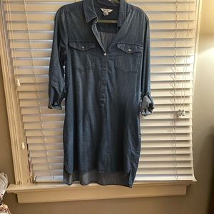 long sleeve jean dress